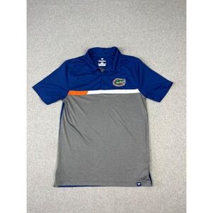 University Of Florida Gators Polo Shirt Mens M Blue‎ Short Sleeve Fanatics